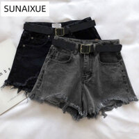 SUNAIXUE quần ống rộng quần nữ jean Phong cách hàn quốc Cute Casual WNK2480O02 36Z240907