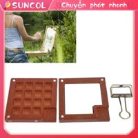 SUNCOL Bảng màu nước di động 15 lưới sơn nhỏ nhỏ với kẹp kim loại để vẽ tranh