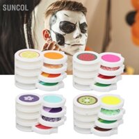 SUNCOL Bảng Màu Sơn Mặt Cơ Thể Nhiều Sắc Lấp Lánh Dựa Trên Nước Tố Trang Điểm Cho Tiệc Cosplay 0.37oz