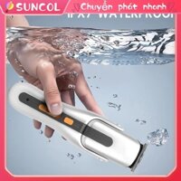 SUNCOL Bộ dụng cụ cắt tỉa lông mũi có thể sạc lại 8 trong 1 Không dây IPX7 tóc chống nước phích cắm EU 220‑240V
