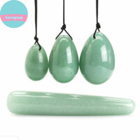 Sund 3 Cái / bộ Green Aventurine Yoni Egg Kegel Bài Tập + 1 Cái Massage Stick VN