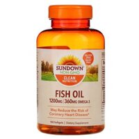 Sundown Naturals Fish Oil 600 mg 100 Softgels