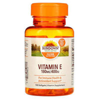 Sundown Naturals Vitamin E 180 mg (400 IU) 100 Softgels