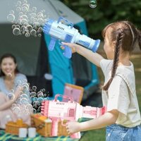 Súng Bắn Bong Bóng 32 Nòng Siêu Mạnh, (Tặng Pin, Nước)-GIOVA