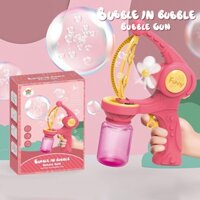 Súng Bắn Bong Bóng Đồ Chơi Máy Thổi Bong Bóng Tự Động Nhiều Lỗ Dành Cho Bé
