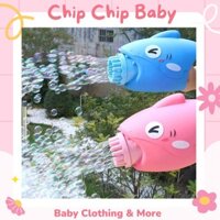 Súng Bắn Bong Bóng Xà Phòng Tự Động BABY SHARK ĐẠI CHIẾN BONG BÓNG