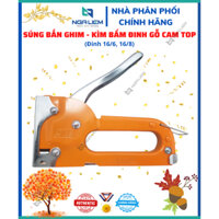 Súng bắn ghim - Kìm bấm đinh gỗ cam TOP, loại cầm tay có tăng lực đa năng (đinh 16/6, 16/8) [HÀNG CHÍNH HÃNG]