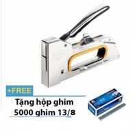 Súng Bắn Ghim Tay Để Bọc Hàng Có Tăng Lực, Kìm Bắn Đinh Đa Năng, Tặng 5000 Ghim Bấm 13/8