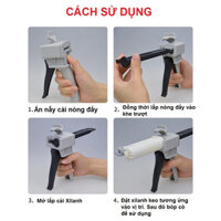 Súng bắn keo 2 thành phần tỉ lệ 10:1 chuyên dán lưng, ron