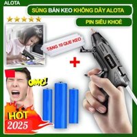Súng bắn keo nến ALOTA S40 pin lithium siêu khỏe cùng chế độ tự ngắt an toàn, chống cháy nổ giật, bắn keo silicon 3bcare