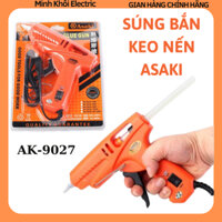 Súng bắn keo nến Asaki AK-9027,súng keo nến,súng hàn keo nến,súng dán keo Asaki,máy bơm keo nến,dụng cụ gắn keo nến