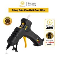 Súng Bắn Keo Nến Cao Cấp Chính Hãng DELI Công Suất Lớn 40W - Nhỏ Gọn, An Toàn Sử Dụng - Thiết Kế Hiện Đại