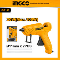 Súng bắn keo nến INGCO GG148 100W 220V tặng kèm theo 2 cây keo 11.2mm. Súng bơm nến keo cầm tay mini khả năng bơm 13-18g