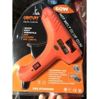 Súng Bắn Keo Nến (Silicon) Loại Lớn 60W CENTURY, Có Công Tắc, Đèn Báo, Cao Cấp, Chính Hãng