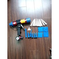 Súng bắn keo silicone bằng hơi, khí bắn keo dạng tuýp và apollo 300ml tặng compo bộ vòi đi keo, bộ vuốt, tai nối