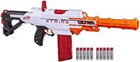 Súng bắn Nerf Ultra Strike có động cơ, đi kèm 10 viên đạn Nerf AccuStrike Ultra, 1 clip 10 viên, chỉ sử dụng được với đạn Nerf Ultra