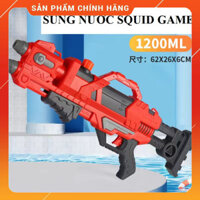 SUNG BẮN NƯỚC 2 NÒNG SQUID GAME-ĐỒ CHƠI BÃI BIỂN-TRÒ CHƠI CON MỰC