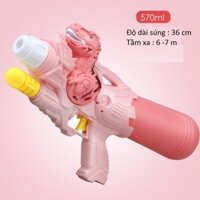 Súng bắn nước áp lực hình khủng long 570ml Redtech.