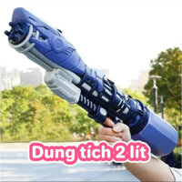 Súng bắn nước cỡ lớn dung tích 2 lít và súng bắn nước áp lực cao 2 nòng dung tích 600ml phun xa