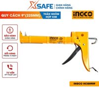 Súng bắn silicon có trợ lực INGCO HCG0909 kích thước 9" (225mm) Thân nhôm hợp kim bơm keo chống thâm