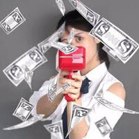 Súng Bắn Tiền Đồ chơi Party Supreme Money