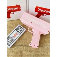 Súng Bắn Tiền Supreme Cash Cannon Money Gun Pink