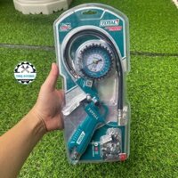 Súng bơm hơi lốp xe dùng khí nén TOTAL TAT11601 có đồng hồ đo áp suất, nhiều đầu nối tiện lợi