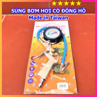 Súng bơm lốp ô tô xe máy - Made in Taiwan - Bảo hành 6 tháng