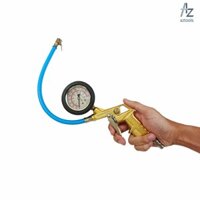 Súng bơm lốp oto xe máy có đồng hồ ngâm dầu