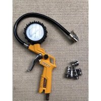 Súng bơm lốp xe ô tô, xe máy có đồng hồ kiểm tra áp suất hơi INGCO ATG0601