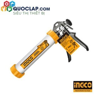 Súng bơm silicon ống nhôm Ingco HCG0112
