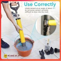 Súng bơm vữa xi măng kèm 4 đầu bơm❤️FREESHIP❤️ máy bơm vữa bằng tay dụng cụ xây dựng trát vữa sơn tường