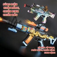 Sung Đồ Chơi Chạy Pin Có Đèn-Nhạc-Khói Sôi Động, Nảy Xốp-Thạch Vui Chơi Giải Trí Cho Bé