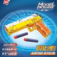 Súng đồ chơi đạn mềm tương thích với gạch giáo dục LEGO