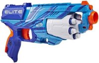 Súng đồ chơi Nerf Elite Disruptor Blaster, tròn đạn quay 6 viên, 6 viên Nerf Elite Darts, Lửa Slam, Màu xanh Reflex, Độc quyền Amazon.