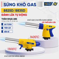 Súng Khò Gas Cao Cấp 8825D – 8835D LS+ làm từ thép ko gỉ dùng chung với bình ga mini