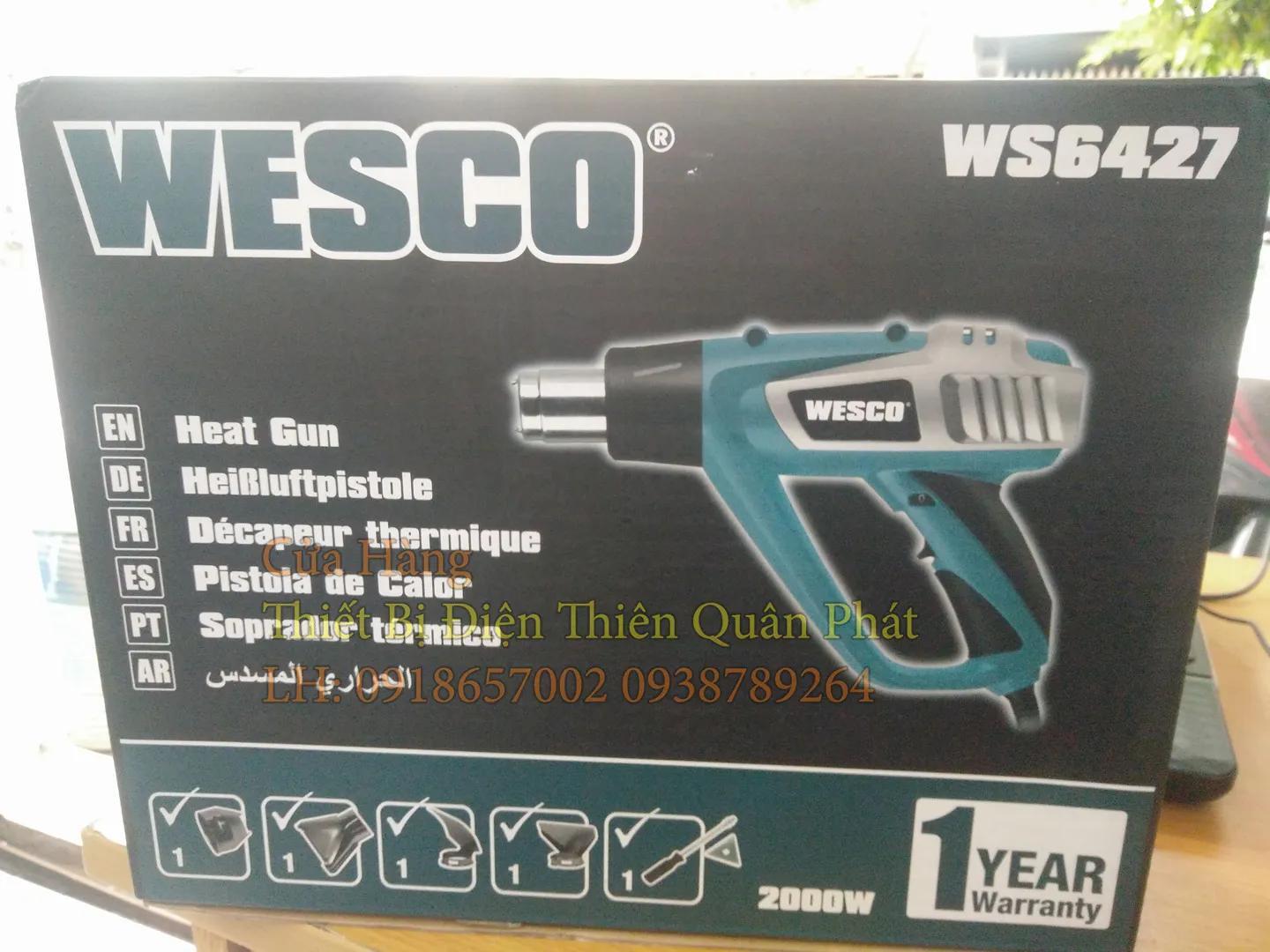 Súng khò nhiệt 2000W Wesco WS6427