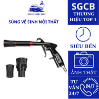 Súng lốc xoáy vệ sinh nội thất ô tô ti nhôm SGCB Mã SGGC044 TORNADO có đầu chổi dùng cọ rửa ghế da, ghế nỉ