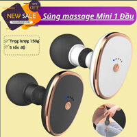 Súng massage cầm tay 1 đầu 5 chế độ rung đấm bóp, máy massage cổ vai gáy mini giảm đau nhức hiệu quả