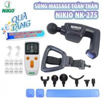 Súng massage giảm đau nhức mỏi, giãn cơ toàn thân thế hệ mới Nikio NK-275, kèm đai mát xa thế hệ mới