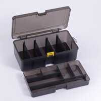 Súng Màu Hai Lớp Mồi Hộp Dày Dụng Cụ Làm Sâu Hộp Bảo Quản Nhựa Mồi Hộp Phụ Kiện Câu Cá Hộp Câu Cá Hộp Bánh Răng Câu Cá Hộp