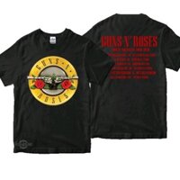 Súng n hoa hồng Bắc tour Áo thun cao cấp gnr ban nhạc súng hoa hồng rock n roll top tee