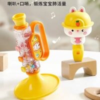 Sừng Nhỏ Còi% Bé Khen ngợi Đánh giá Sừng Thỏ Trẻ Em Chơi Được Đồ Chơi Nhạc Cụ Mini Thổi Nhạc Harmonica Bé Siêu