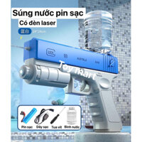 Súng nước áp lực Autrla pin sạc có đèn laser chiếu sáng