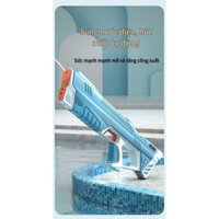 Súng nước điện liên tục mới Súng hút nước tự động Súng đồ chơi trẻ em phun nước áp lực cao mạnh mẽ