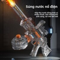Súng nước điện UMP45 lớn với phiên bản trống đạn nhẹ Phóng từ xa Đồ chơi súng nước áp lực cao