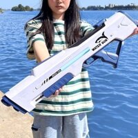 Súng nước đồ chơi điện trẻ em phun nước với áp suất cao và tầm bắn mạnh, tự động hút nước và thêm n