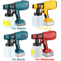 Súng phun điện 800ML Máy phun sơn điện công suất cao không dây cầm tay cho pin Makita / Dewalt / Bosch / Milwaukee 18V 20V