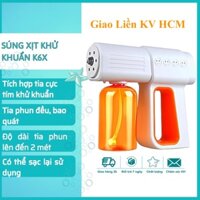 Súng Phun Khử Khuẩn Nano Cồn K6x Súng Phun Xịt Khuẩn + Đèn Blue khử khuẩn Cầm Tay Cao Cấp
