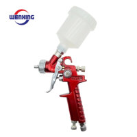 Súng phun Mini HVLP Máy phun sơn Gravity Feed Paint Spray Gun 1.0mm Vòi phun 120ml Cốc